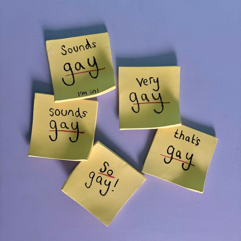 Image of Unique Gay ceramic Post-its 