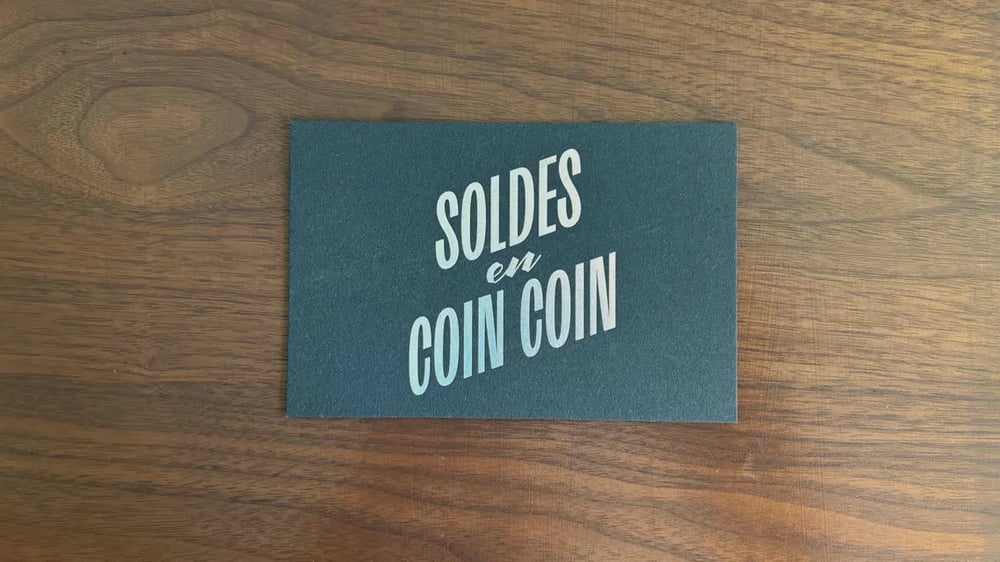 Image of Soldes en coin coin