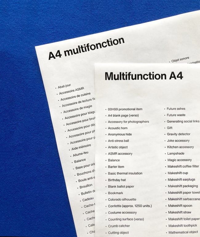 A4 MULTIFONCTION