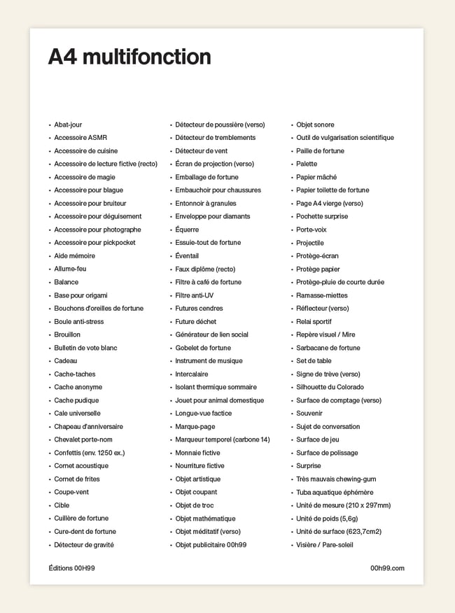 A4 MULTIFONCTION