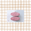 DUO BARRETTES rose layette
