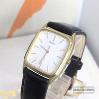 Image 5 of 1987 Seiko Quartz 'Tank' Snowflake Dial Gold Dress Watch (5P31-5260)