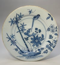 Image 1 of Eighteenth Century English Delftware Plate; Lambeth, London, c.1770.