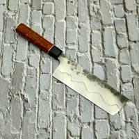 Image 1 of Handforged Nakiri with polished hamon