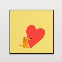 Image 1 of Small Dog Big Heart (Mellow Yellow)