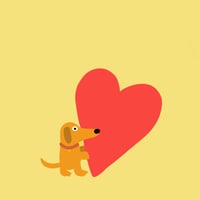 Image 2 of Small Dog Big Heart (Mellow Yellow)