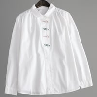 Image 1 of White Cotton Shirt – Sardines Embroidery