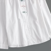 Image 2 of White Cotton Shirt – Sardines Embroidery