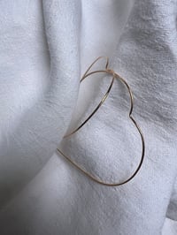 Image 1 of Bracelet jonc Cœur 