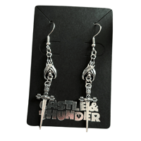 Image 1 of DAVID - Bat Drop Earrings