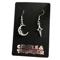 Image 1 of LUCY - Moon and Stars Earrings