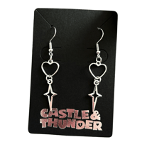 Image 1 of NICOLA - Heart Hook Earrings