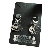 Image 1 of LUNA - Moth Huggie Hoops