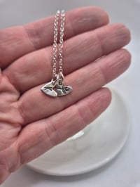 Image 2 of Hand Stamped Hearts Charm Necklace