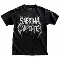 Image 1 of Sabrina Carpenter Metal Shirt | Death Metal Logo T-Shirt