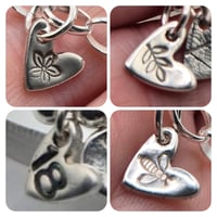 Image 5 of Hand Stamped Heart Charms Bracelet