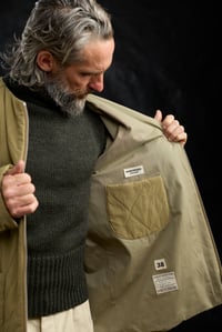 Image 8 of Nomad Quilting zip Coat - Khaki