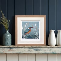 Image 1 of KINGFISHER  ART PRINT