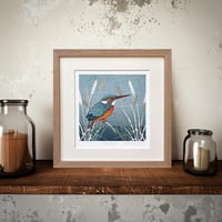 Image 3 of KINGFISHER  ART PRINT