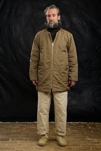 Image 3 of Nomad Quilting zip Coat - Gross Khaki 