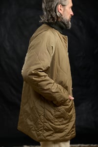 Image 6 of Nomad Quilting zip Coat - Gross Khaki 