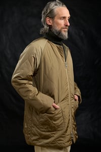 Image 2 of Nomad Quilting zip Coat - Gross Khaki 