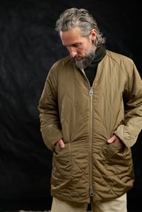 Image 8 of Nomad Quilting zip Coat - Gross Khaki 