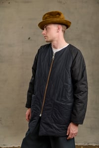 Image 7 of Nomad Quilting zip Coat - Navy