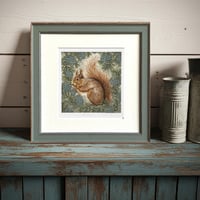 Image 2 of RED SQUIRREL ART PRINT