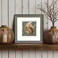 Image 1 of RED SQUIRREL ART PRINT