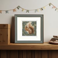 Image 3 of RED SQUIRREL ART PRINT