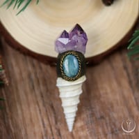Image 2 of Siren talisman with aquamarine