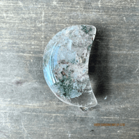Image 1 of Garden Quartz, Crescent Moon, Lodelite Quartz Crystal, Shaman’s Dream Stone, Crystal Moon