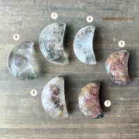 Image 5 of Garden Quartz, Crescent Moon, Lodelite Quartz Crystal, Shaman’s Dream Stone, Crystal Moon