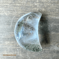 Image 6 of Garden Quartz, Crescent Moon, Lodelite Quartz Crystal, Shaman’s Dream Stone, Crystal Moon