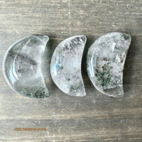 Image 9 of Garden Quartz, Crescent Moon, Lodelite Quartz Crystal, Shaman’s Dream Stone, Crystal Moon