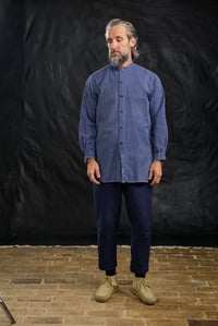 Image 2 of French Stripe Worker shirt I - Blue stripe * one off piece