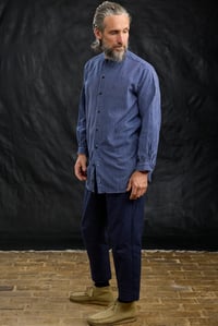 Image 4 of French Stripe Worker shirt I - Blue stripe * one off piece