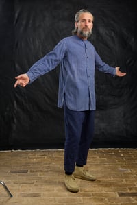 Image 6 of French Stripe Worker shirt I - Blue stripe * one off piece