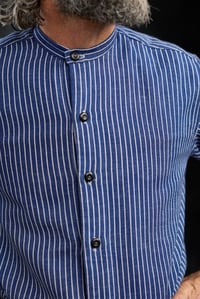 Image 10 of French Stripe Worker shirt I - Blue stripe * one off piece