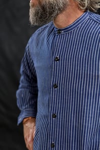 Image 12 of French Stripe Worker shirt I - Blue stripe * one off piece