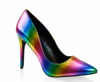 Image 3 of "Rae" Rainbow color pumps