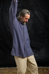 Image 13 of French Stripe Worker shirt III - Blue stripe 