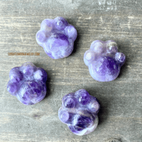 Image 6 of Crystal Carved Gemstone Paw, Mini Crystal Paw, Crystal Footprints, Crystal Carvings