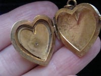 Image 3 of EDWARDIAN 15CT- 18CT HIGH CARAT OLD CUT DIAMOND HEART LOCKET 