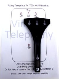 Image 2 of Two-Tone Grey GPO 741 Wall Telephone - all domestic VoIP services. BT Digital Voice, EE, Sky etc.