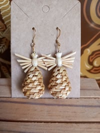 Image 1 of  Straw Droplet Earrings