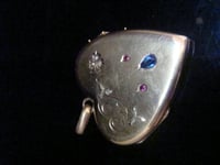 Image 4 of BELLE EPOQUE EDWARDIAN 18CT 18K HIGH CARAT FRENCH SAPPHIRE RUBY LOCKET