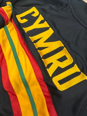 Image of SO58 X CYMRU Vintage Track Top in Black (Pre-Order) 