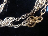Image 2 of EDWARDIAN FRENCH 18CT FANCY LINK 26 INCH LONG 19G CHAIN